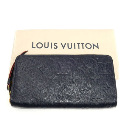 Louis Vuitton Louis Vuitton Zippy Wallet Long Round Monogram Empreinte Marine Rouge M62121 Ic