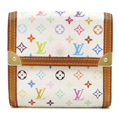 Louis Vuitton Porte-Monnaie Bi-Fold Wallet M92983 (Discontinued) Monogram Multicolore Blanc (White)