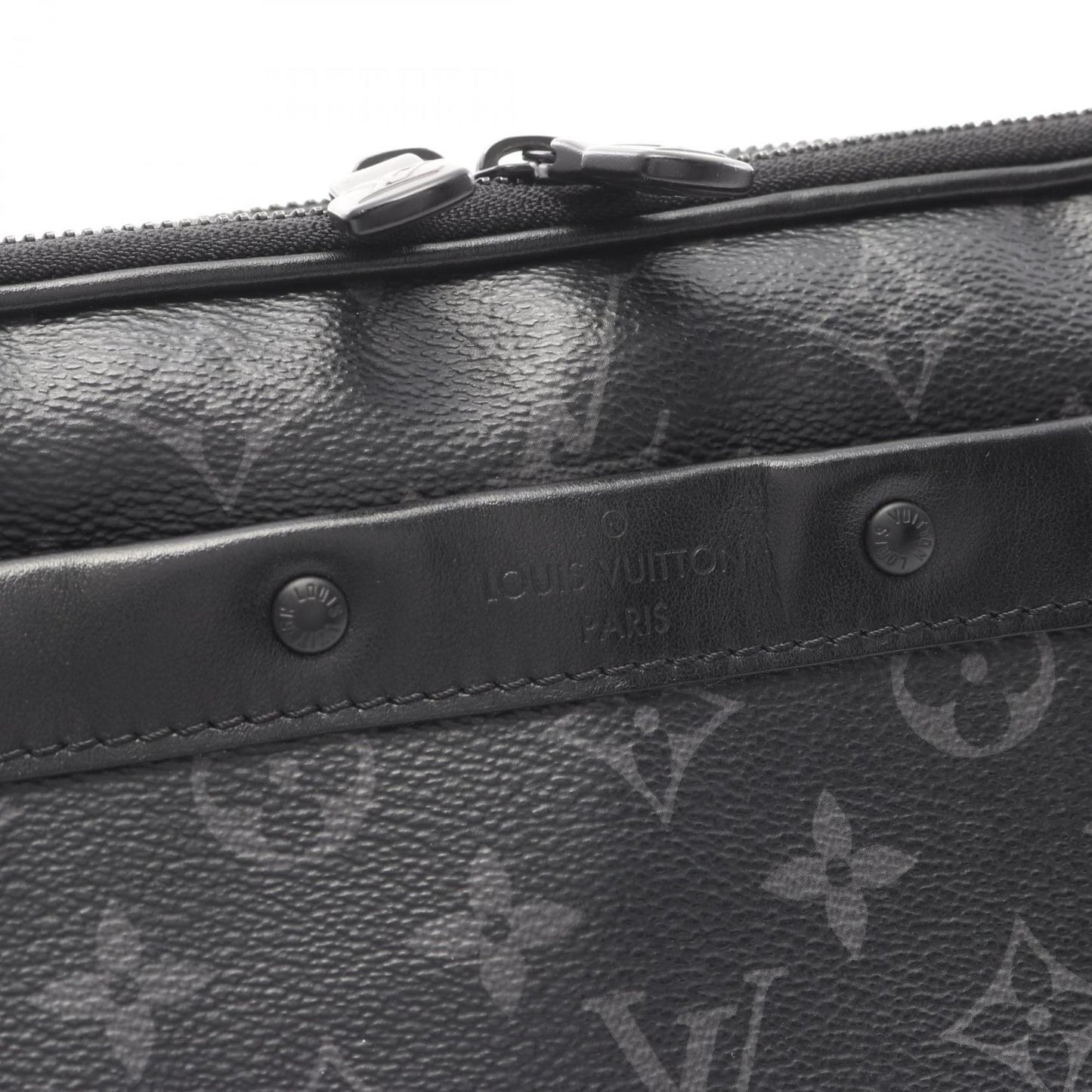Louis Vuitton Alpha Shoulder Bag Coated Canvas Leather Monogram Eclipse