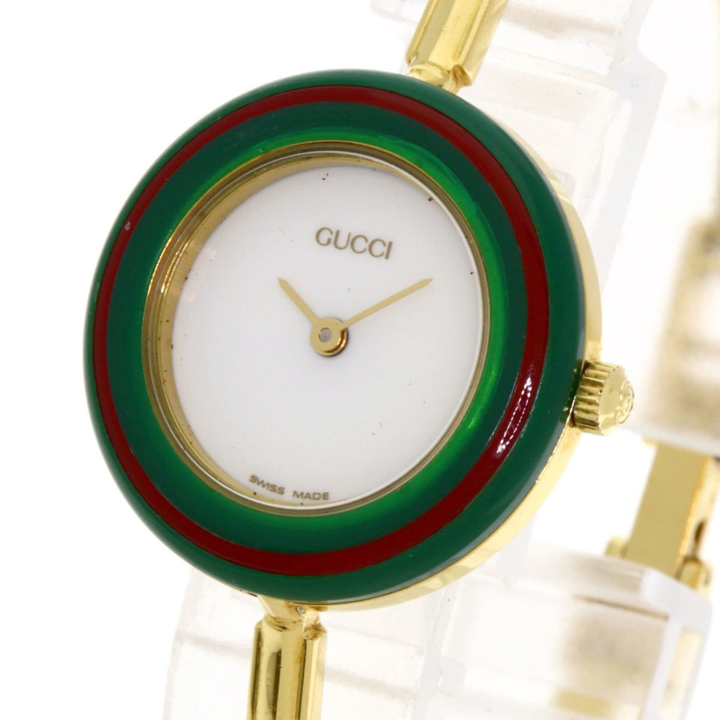 Gucci 11/12.2 Interchangeable Bezel Watch Gp/Gp