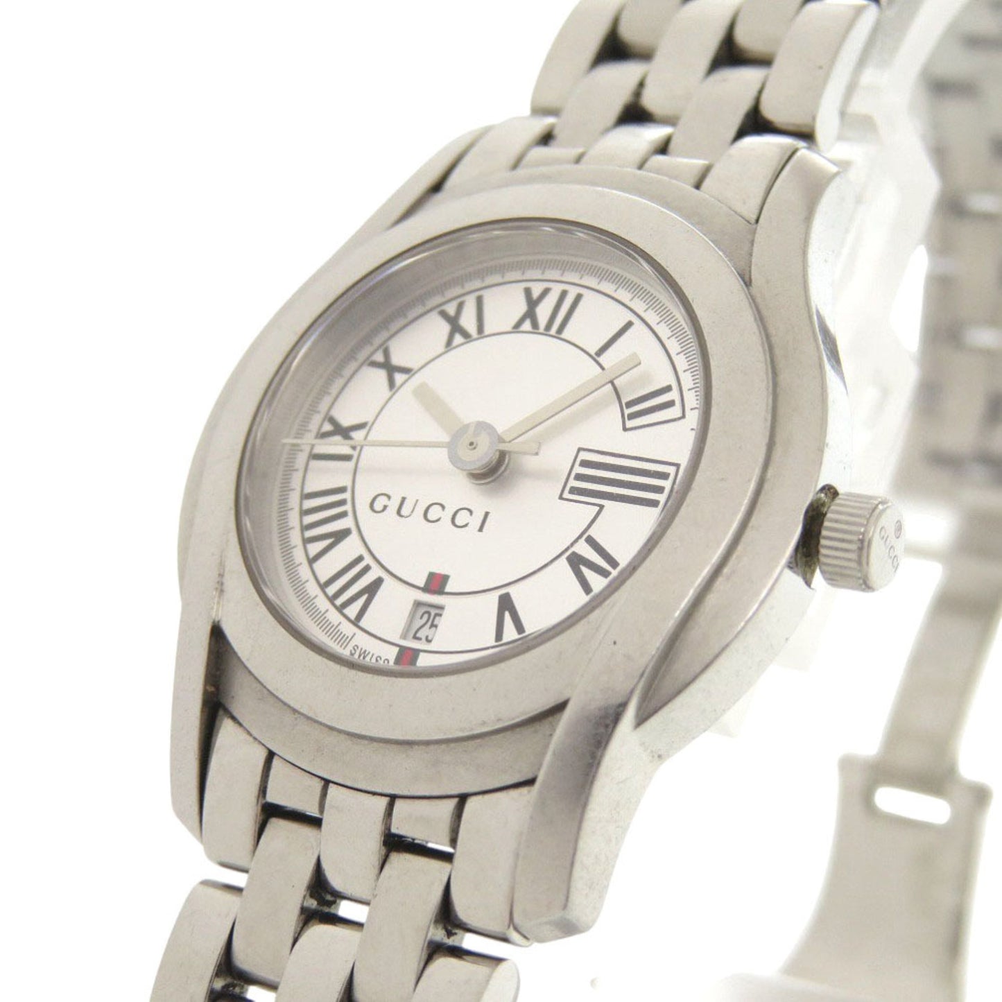 Gucci 5500L Stainless Steel Silver Quartz Watch 1761Gucci