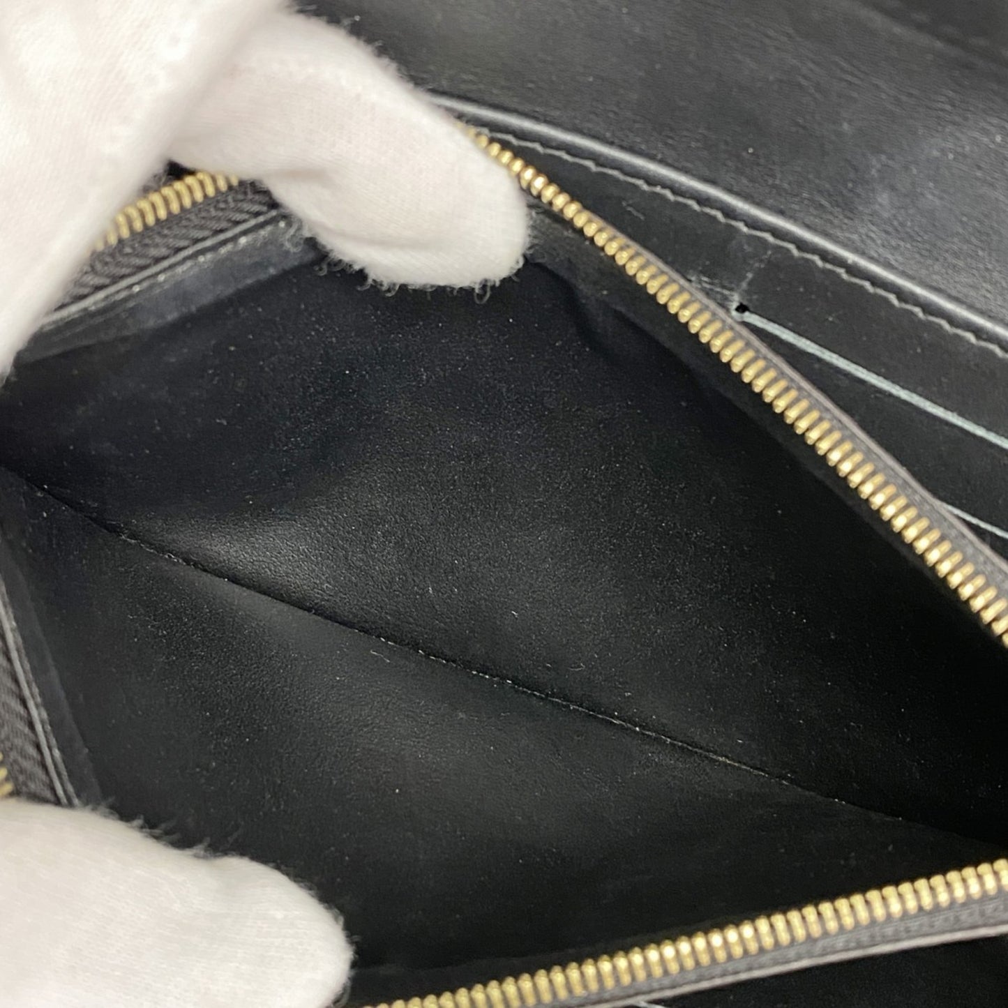 Louis Vuitton Monogram Portefeuille Cherrywood Long Wallet M62558 Black/Brown