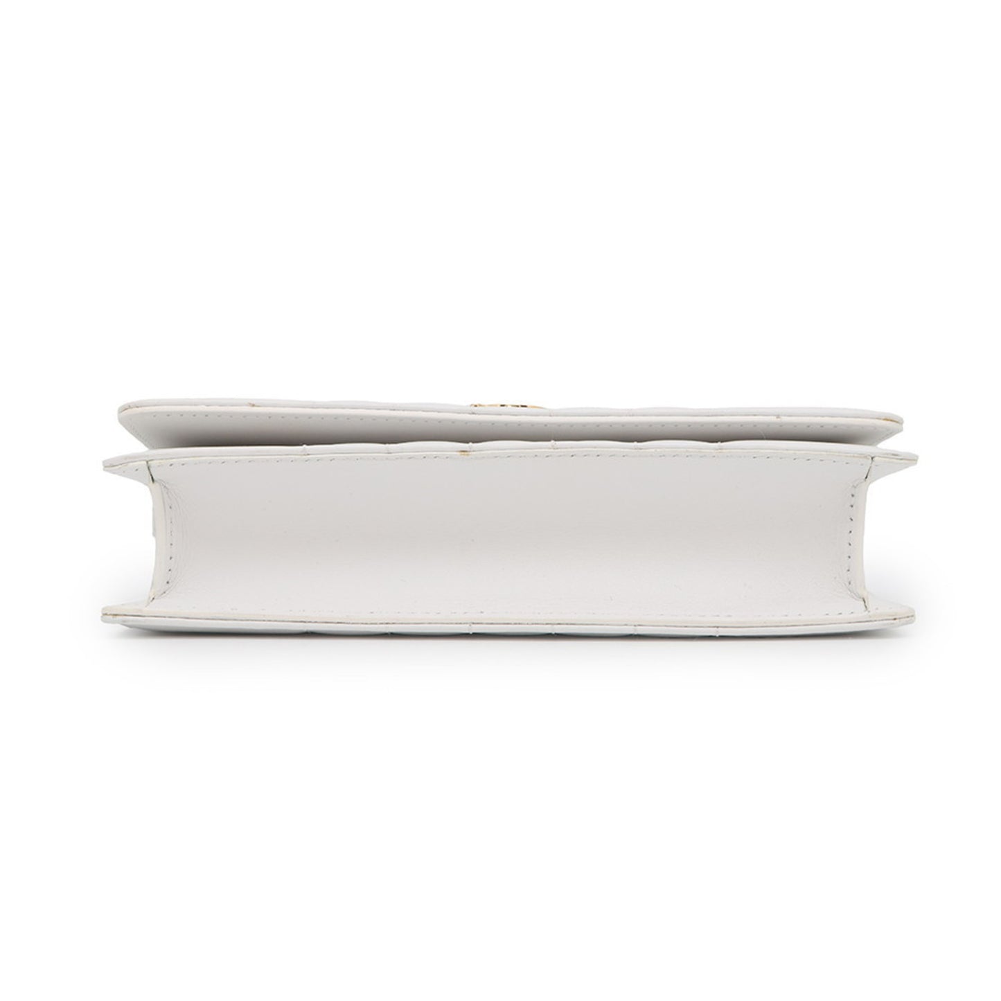 Burberry Chain Shoulder Bag Rolla Clutch Leather 8066176 Burberry White