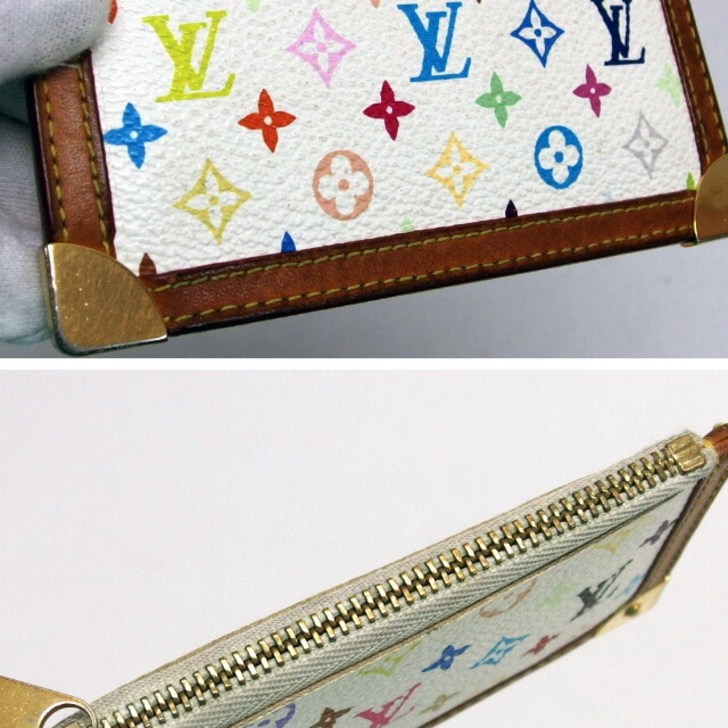 Louis Vuitton Monogram Multicolore Pochette Cles Coin Case