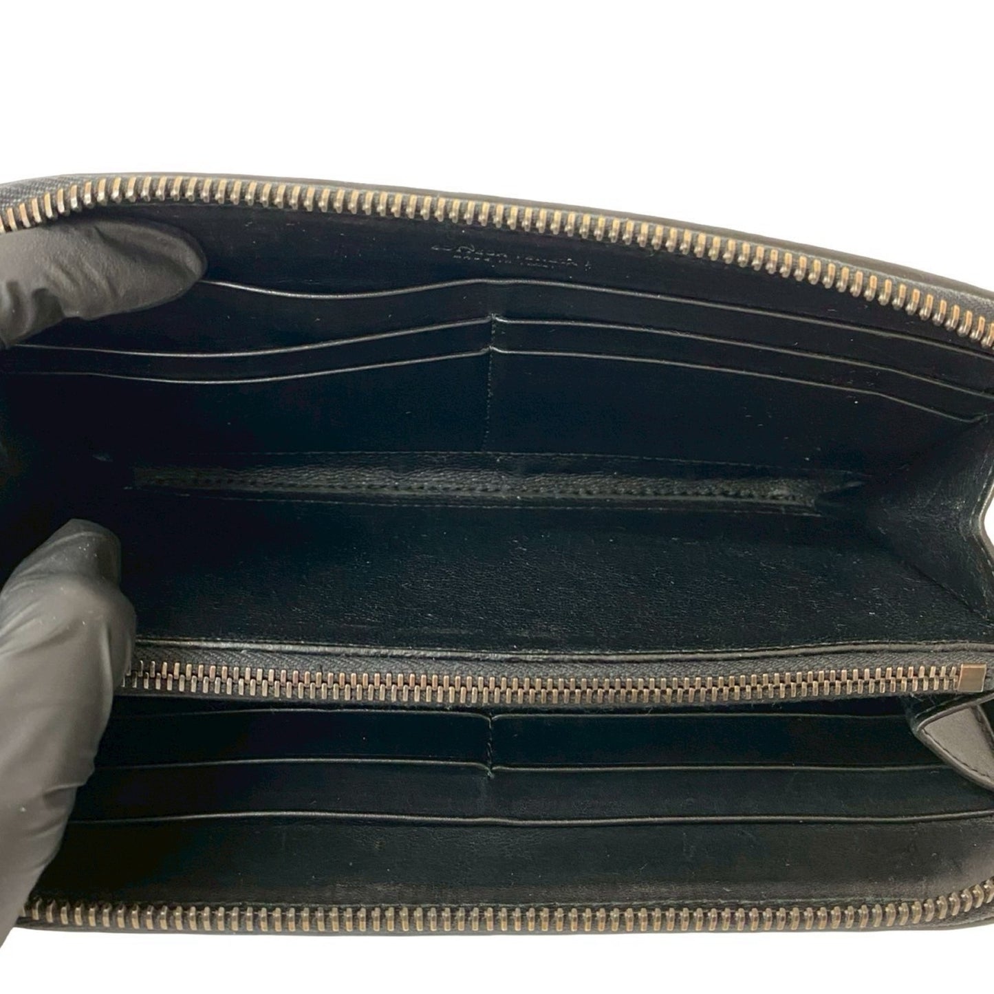 Bottega Veneta Intrecciato Round Zip Leather Long Wallet With Bill Compartment
