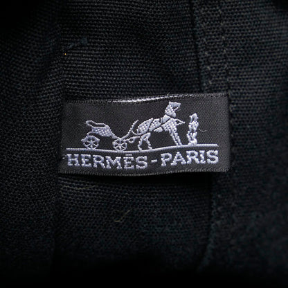 Hermes Four Tote Mm Bag Handbag Black Canvas