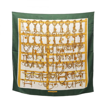 Hermes Herms Mors & Filets Carr 90 Silk Scarf For Women