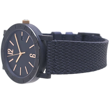 Bvlgari Solotempo Watch 102929 Bb41S Stainless Steel X Rubber