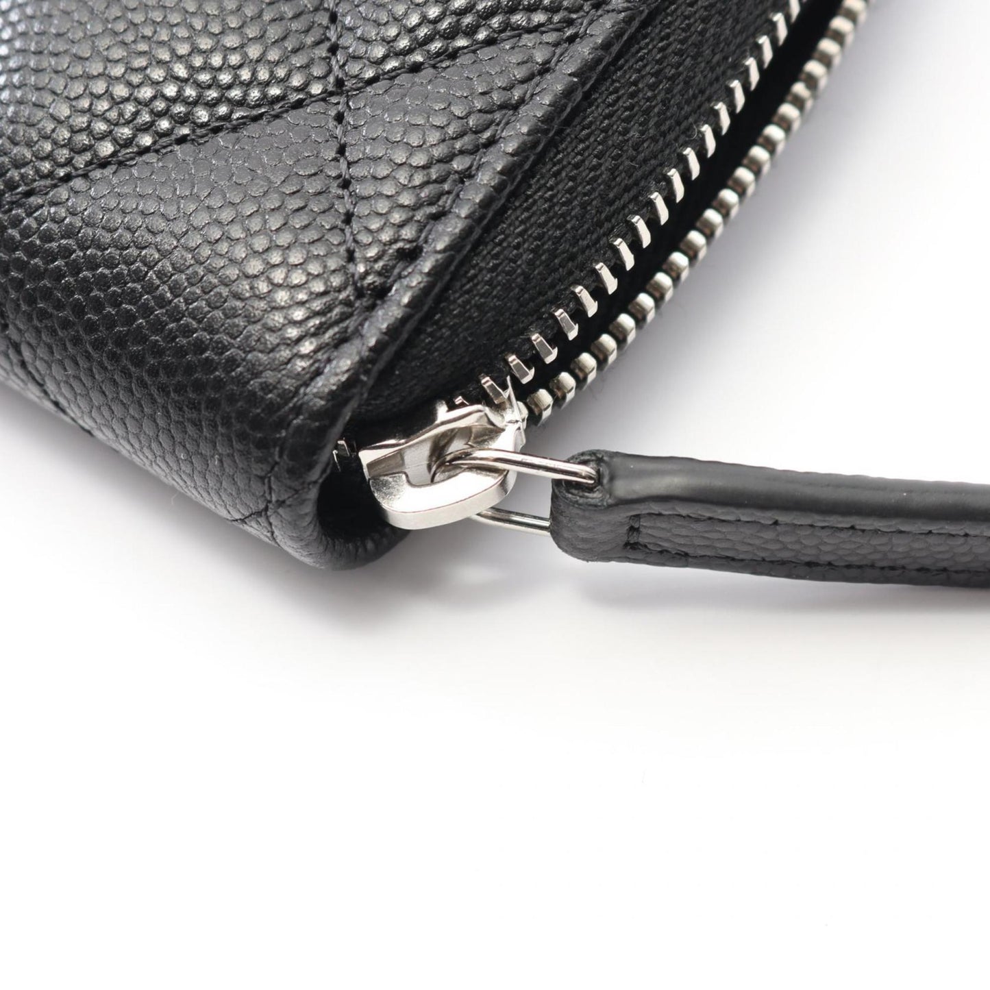 Chanel Matelasse Coco Mark Star Round Wallet In Grained Calfskin Leather