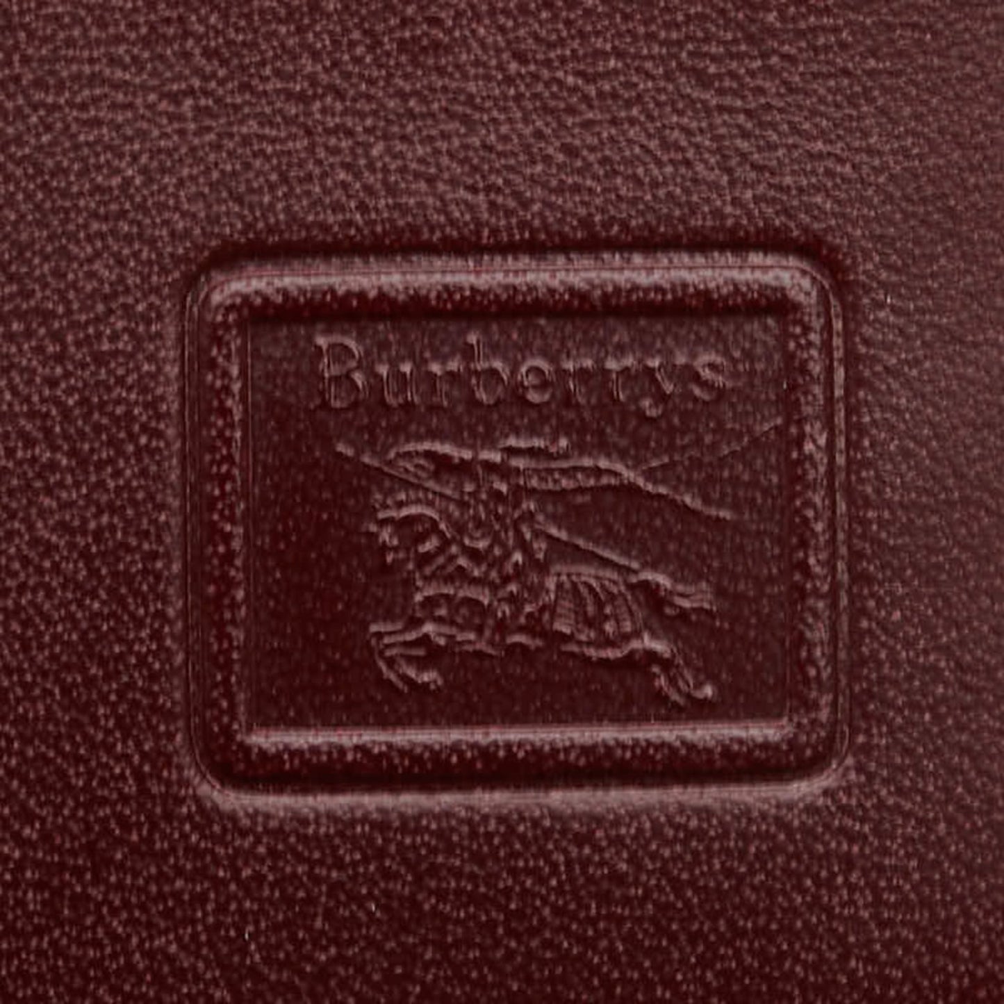 Burberry Nova Check 3-Ring Key Case In Wine Red
