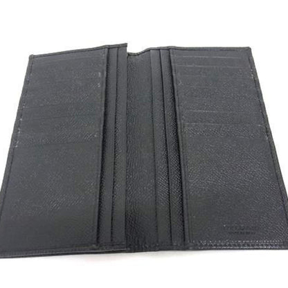 Bvlgari Bvlgari Classico Bifold Long Wallet 282346 Black Leather
