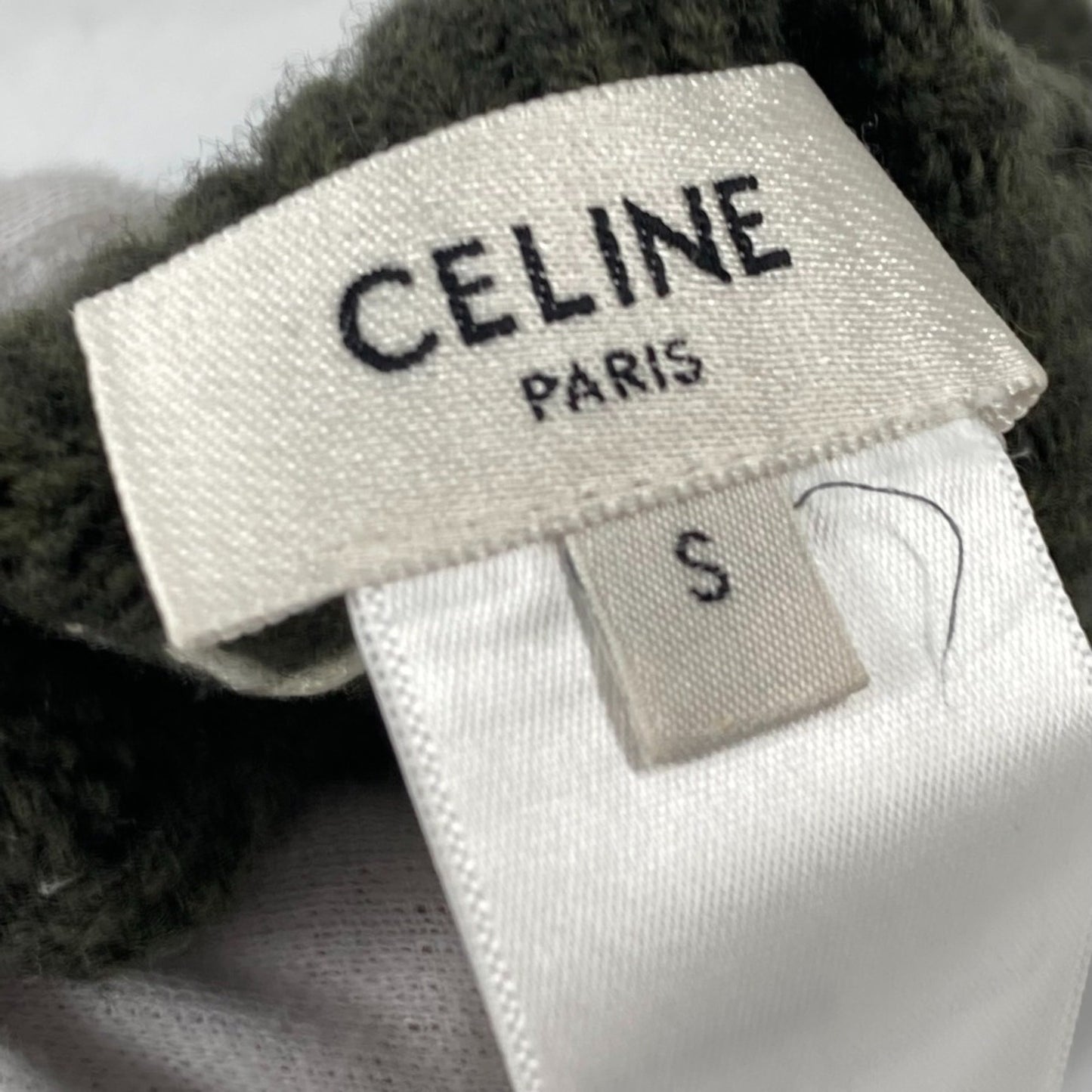 Celine 2Ac55588S Gloves Glove Khaki White