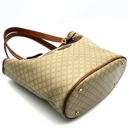 Celine Macadam M95 Tote Bag Shoulder Bag/Leather Beige