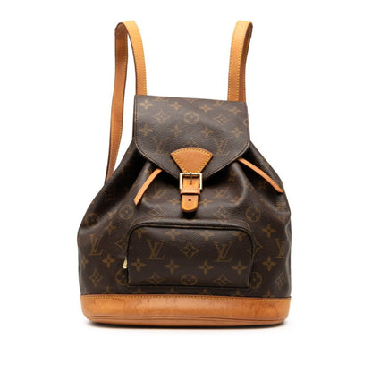 Louis Vuitton Monogram Montsouris Mm Backpack M51136 Brown Leather