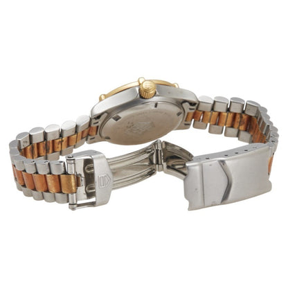 Tag Heuer Professional Watch 964.008-2 Quartz Gold Dial Stainless Steel Plated