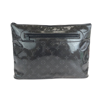 Louis Vuitton Louis Vuitton Monogram Eclipse Pochette Cosmos Black Silver Hardware Patent Leather