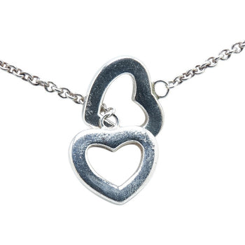 Tiffany Heart Link Lariat Necklace In 925 Sterling Silver