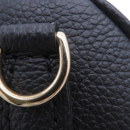 Louis Vuitton Monogram Empreinte Nano Speedy Handbag M46745 2-Way Shoulder Bag Black