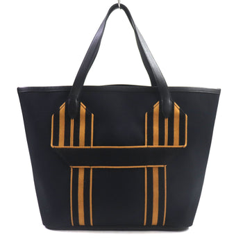 Hermes Pur Sangle Toile Militaire Taurillon Clemence Tote Bag