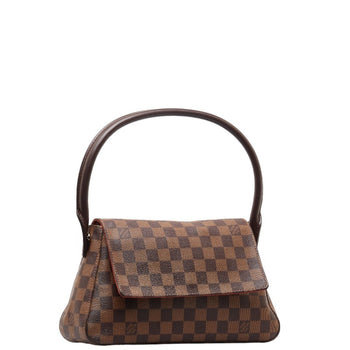 Louis Vuitton Damier Looping Special Order Handbag Shoulder Bag N51148 Brown Pvc Leather