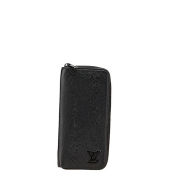 Louis Vuitton Aerogram Zippy Wallet Vertical Round Zipper Long M81743 Noir Black Leather