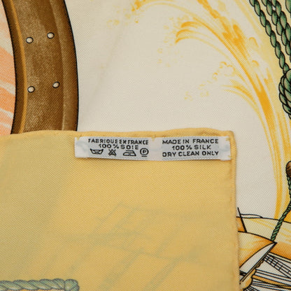 Hermes Herms Carr 90 "Vive Le Ven" (Wind Blow) Scarf