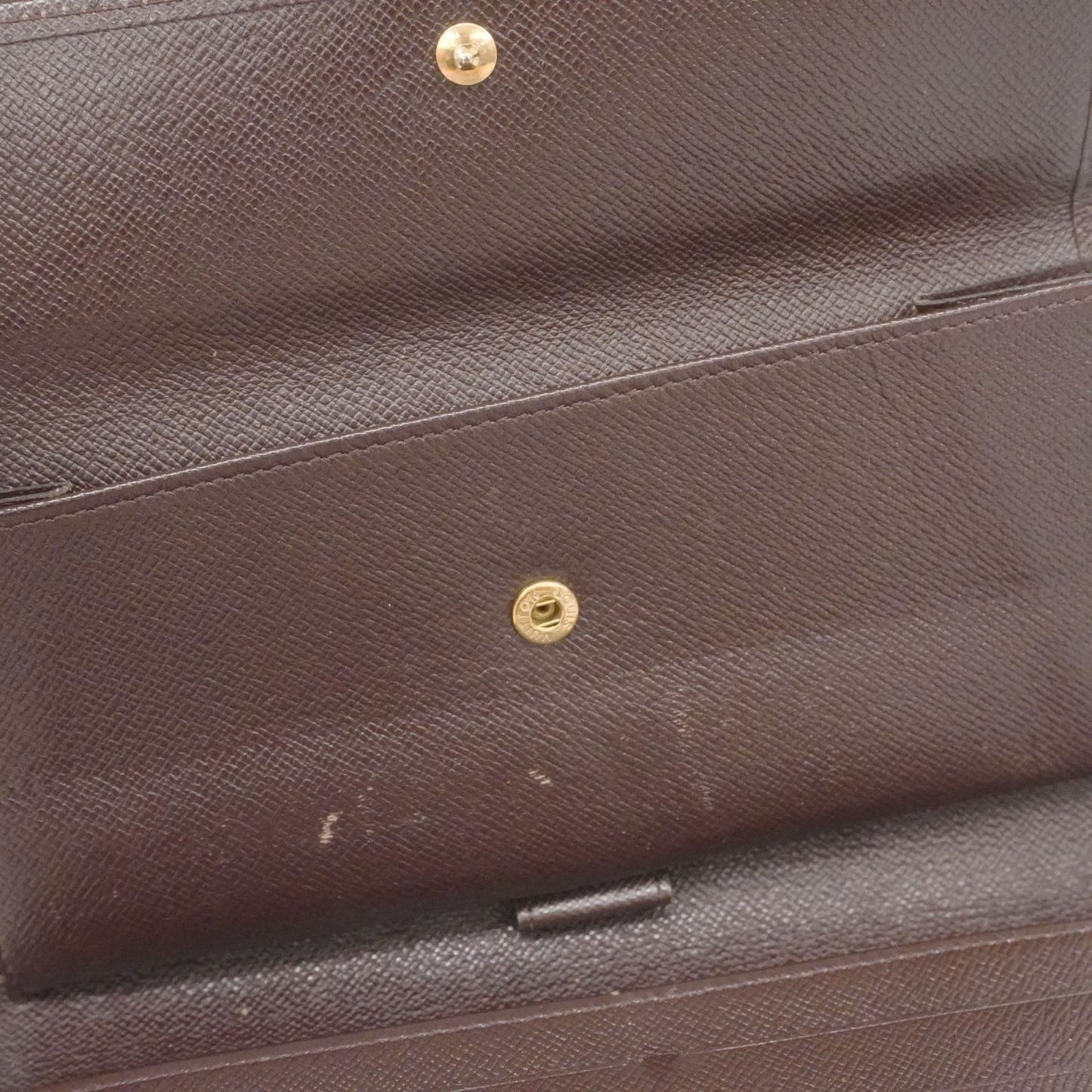 Louis Vuitton Tri-Fold Long Wallet Damier Porte Tresor International Ebene N61215