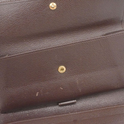 Louis Vuitton Tri-Fold Long Wallet Damier Porte Tresor International Ebene N61215