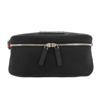 Gucci Sherry Line Waist Body Bag In Nylon Canvas And Leather