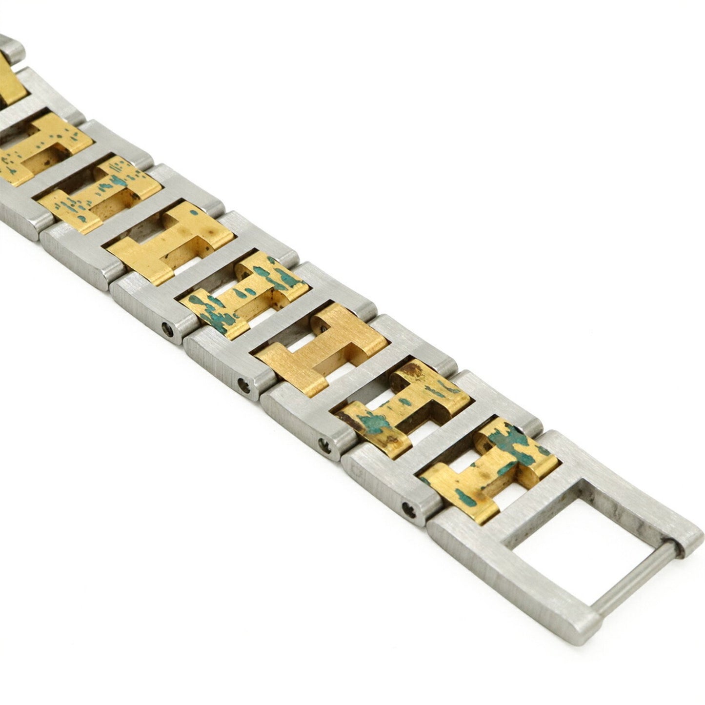 Hermes Windsor Date Ivory Dial Two-Tone Gp Stainless Steel