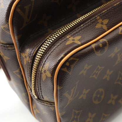 Louis Vuitton Nile Shoulder Bag Coated Canvas Leather Monogram