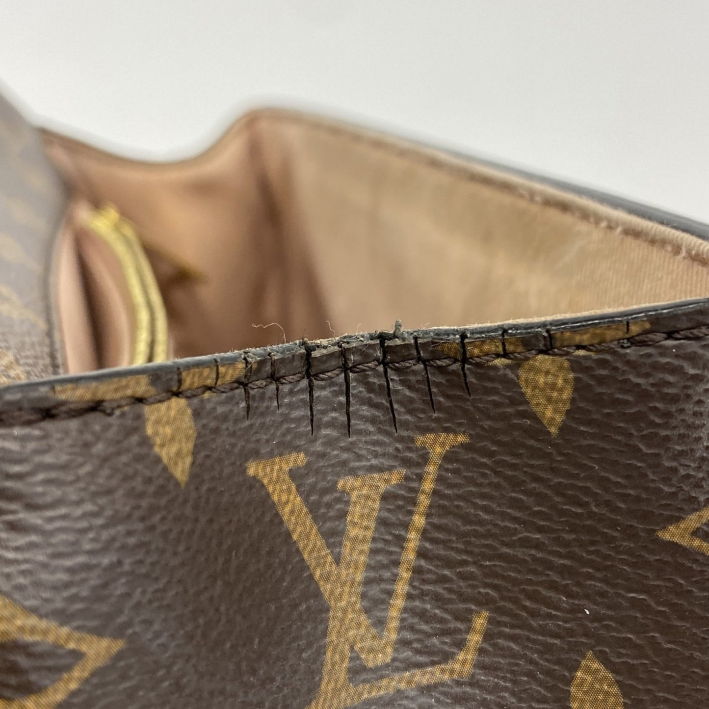 Louis Vuitton Monogram Vernis Cherrywood Pm Handbag M53355 Brown Rose Ballerine 2-Way Bag