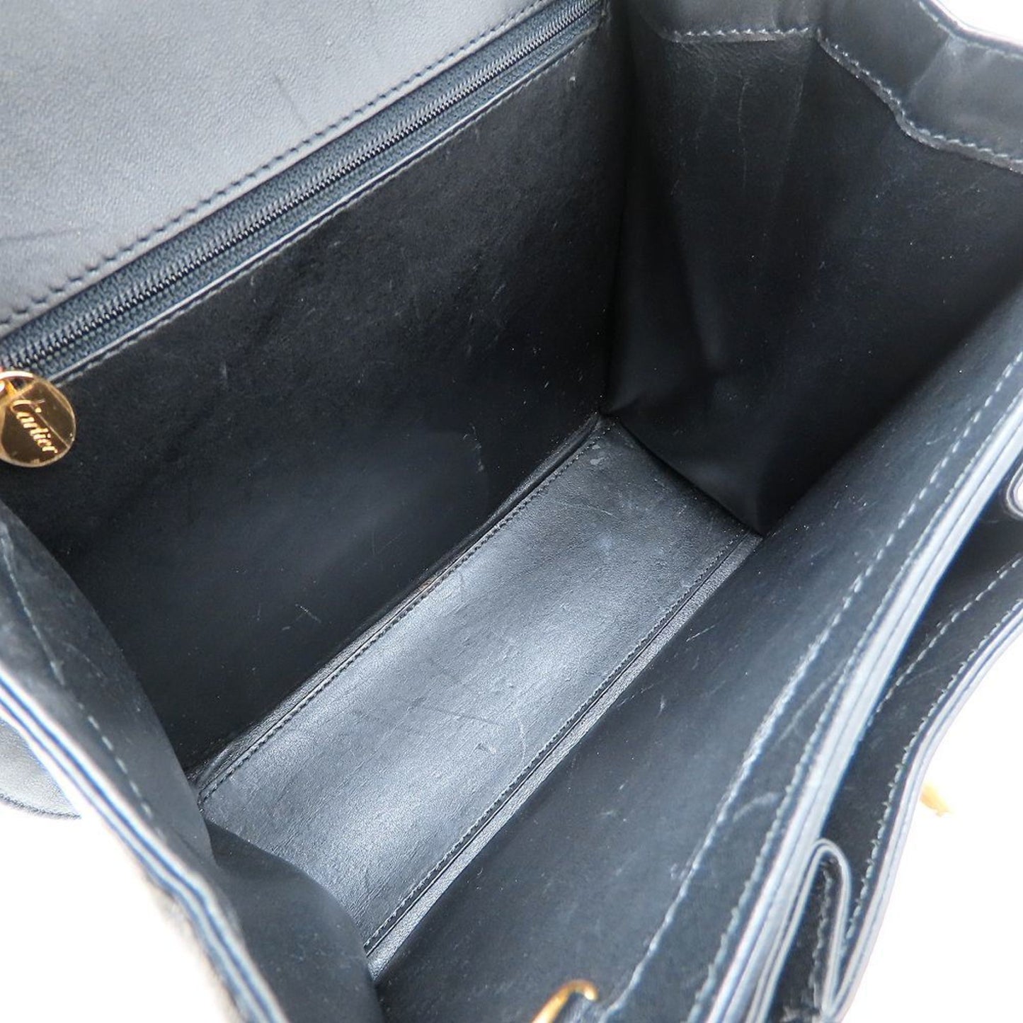 Cartier Cartier Panthere Handbag In Black Calfskin