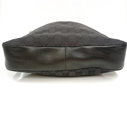 Gucci 001 3748 Handbag Gg Canvas Leather Black Ja-25117