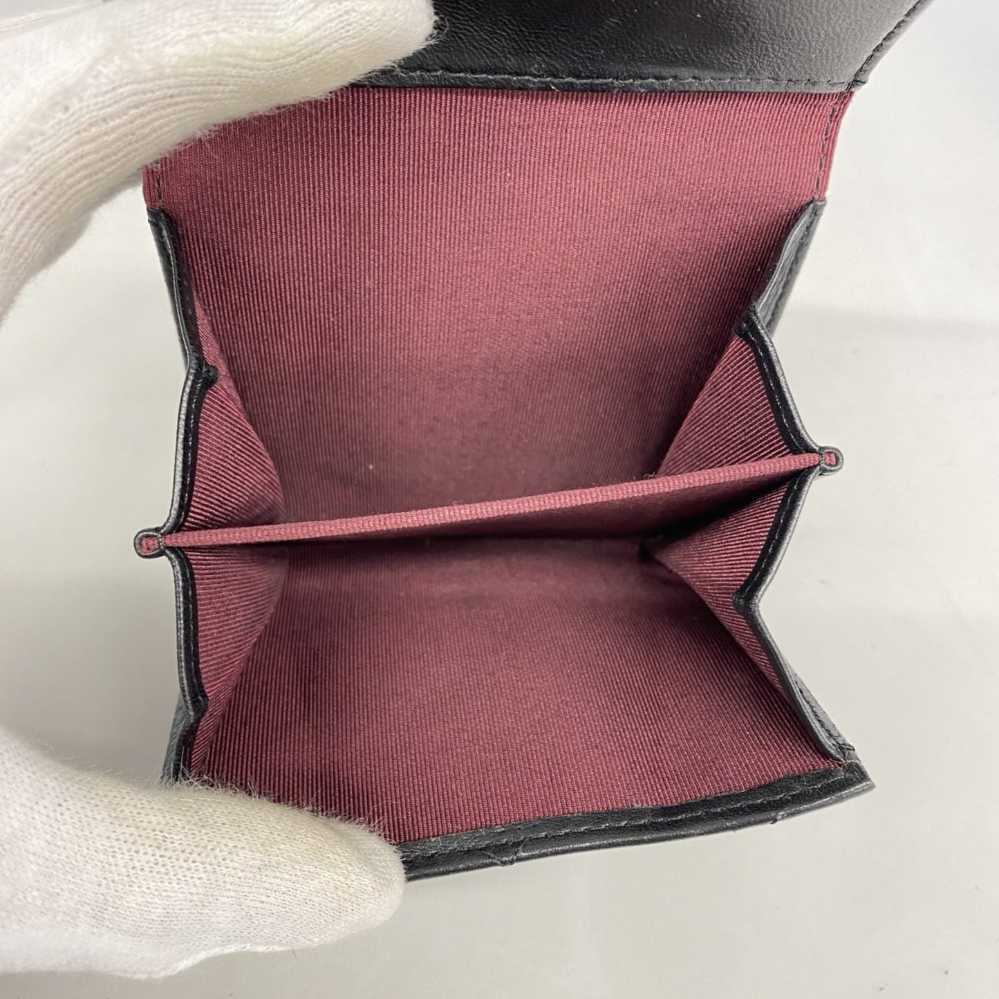 Chanel Matelasse Tri-Fold Wallet In Lambskin