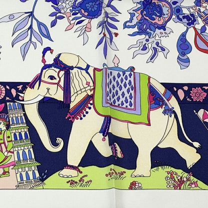 Hermes Scarf Muffler Carre 90 Fantaisies Indiennes Dazzling India