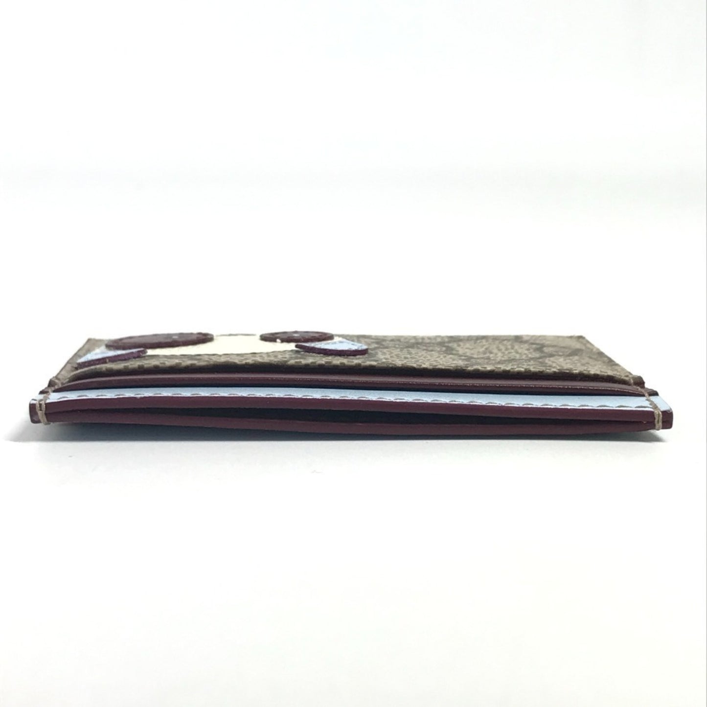 Gucci 818769 Gg Supreme Logo Panda Business Card Case/Pass Case
