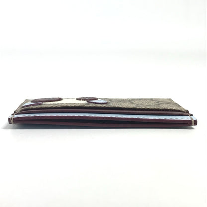 Gucci 818769 Gg Supreme Logo Panda Business Card Case/Pass Case