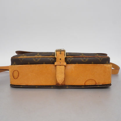 Louis Vuitton Monogram Cartouchiere Gm Shoulder Bag M51252 Brown