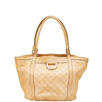 Gucci Guccissima Tote Bag 211982 Beige Leather