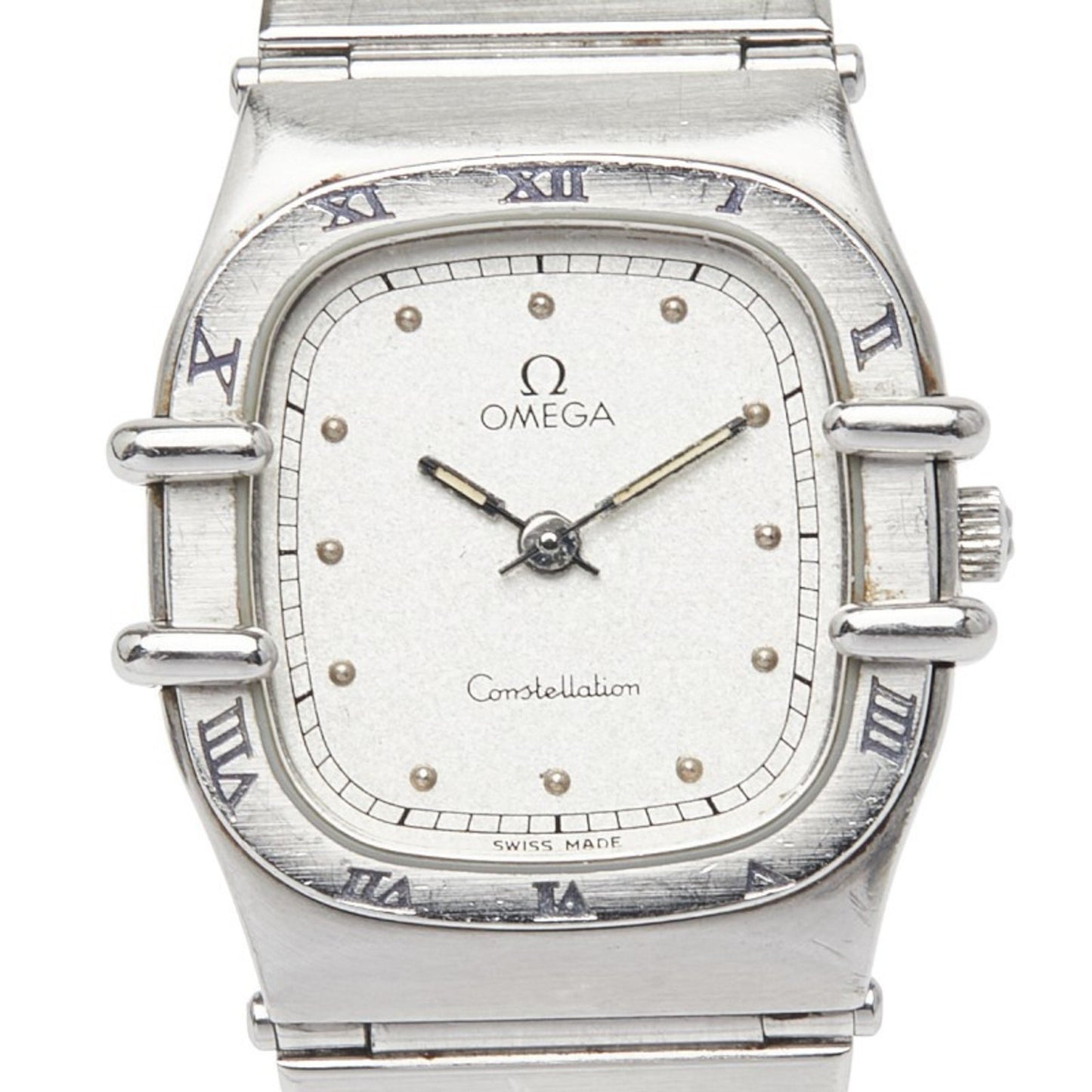 Omega Constellation Quartz Watch With Silver Dial And Stainless Steel