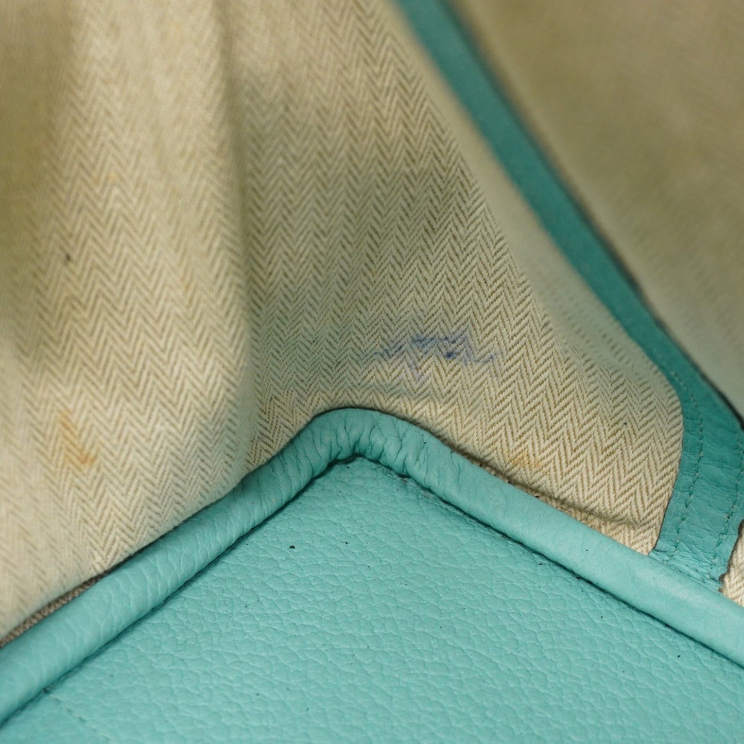 Hermes Herms Garden Pm Country Blue Atoll Tote Bag