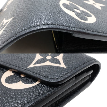 Louis Vuitton Louis Vuitton Long Wallet M80496 Portefeuille Sarah Monogram Bicolor Empreinte Black