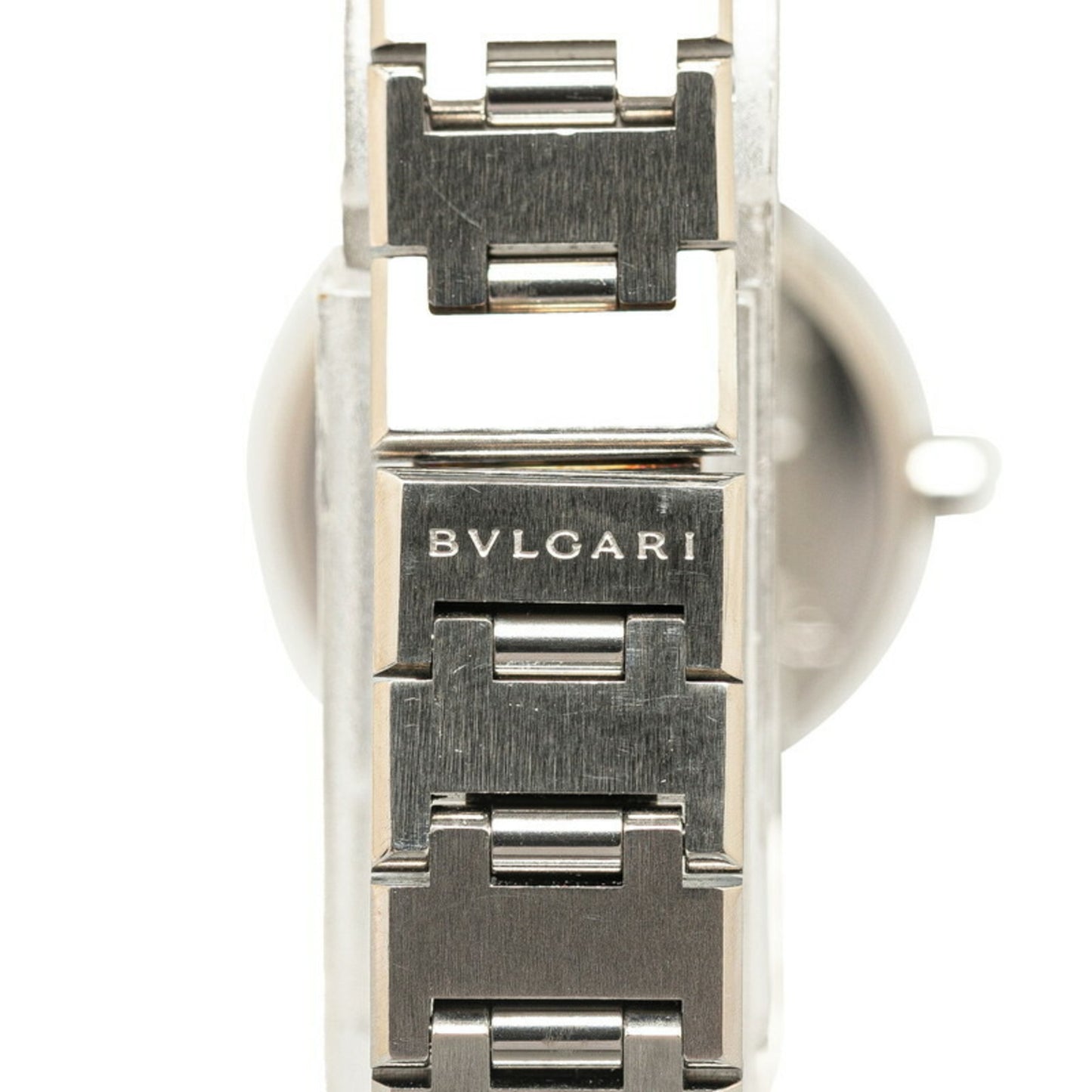 Bvlgari Watch Bb23Ss Quartz Black Dial Stainless Steel