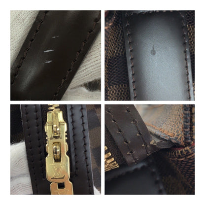 Louis Vuitton Damier Ebene Chelsea Tote Bag In Brown With Gold Hardware