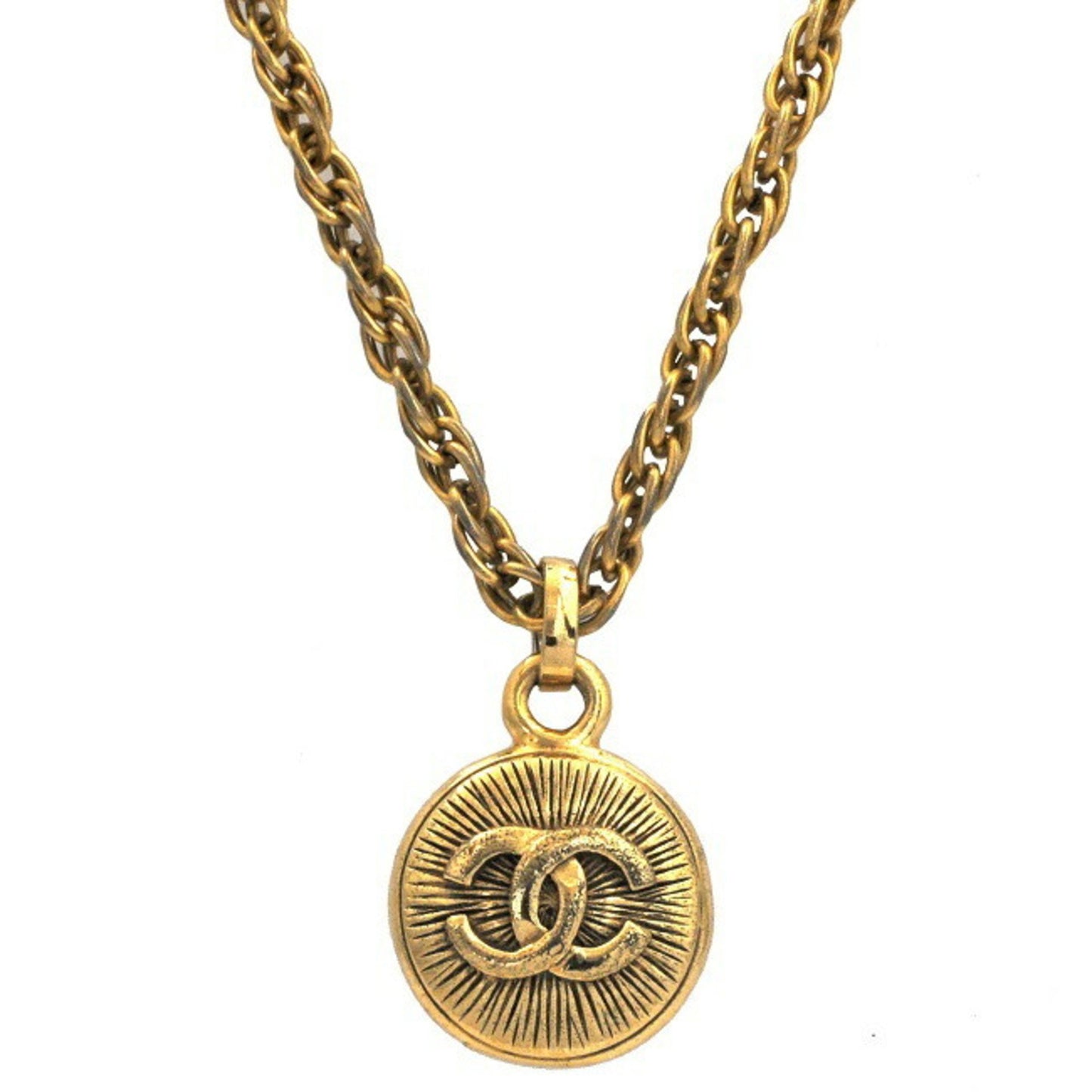 Chanel Necklace Gold A0495673 Coco Mark Gp Chanel Chain