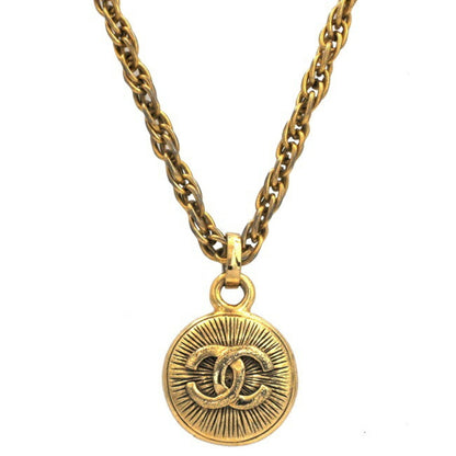 Chanel Necklace Gold A0495673 Coco Mark Gp Chanel Chain