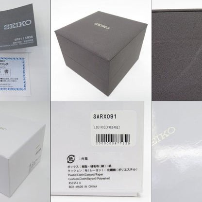 Seiko Presage Sharp Edged Series 6R35-00V0 Sarx091 Automatic Watch