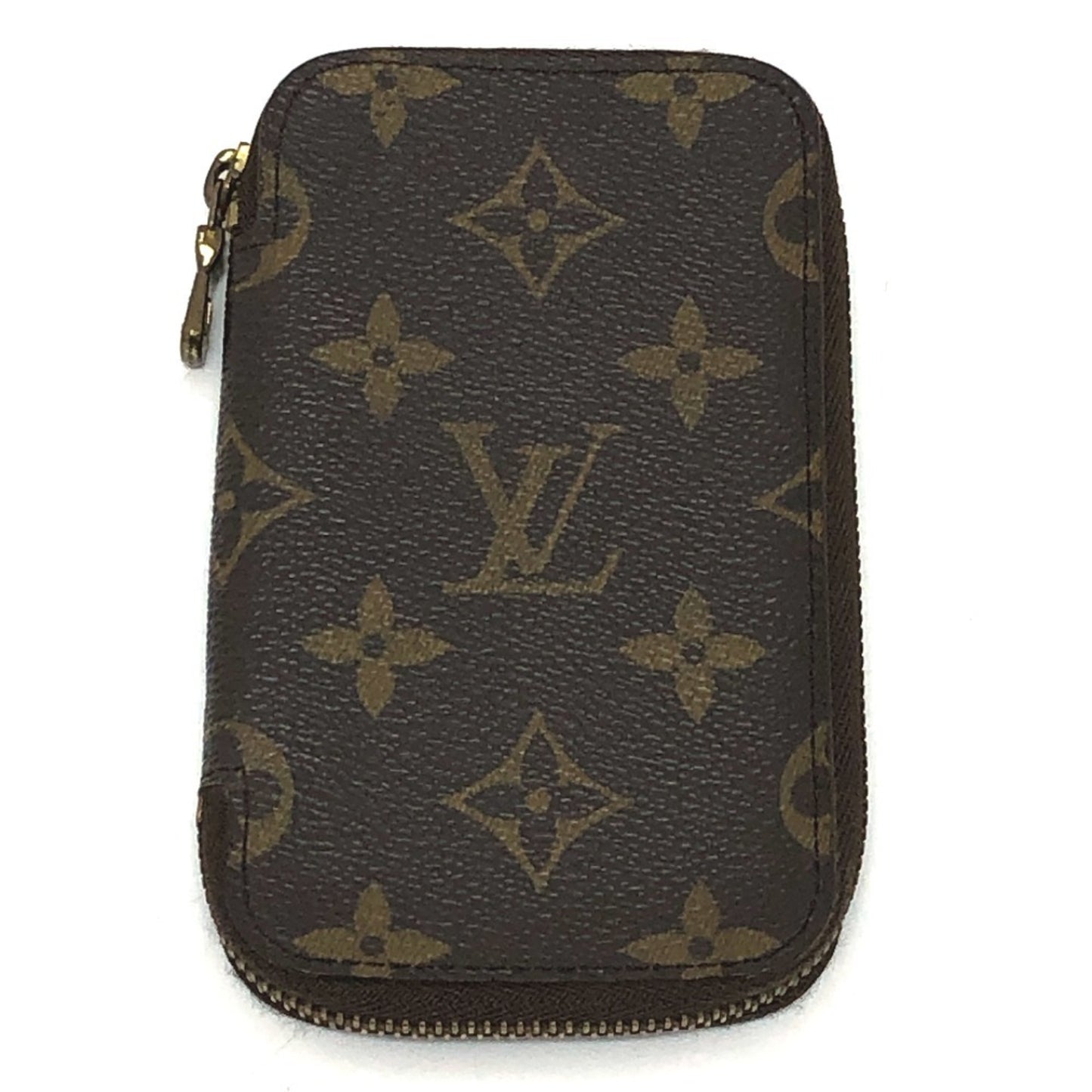 Louis Vuitton M62610 Monogram Canvas Pochette 6 Cls Round 6-Key Case In Brown