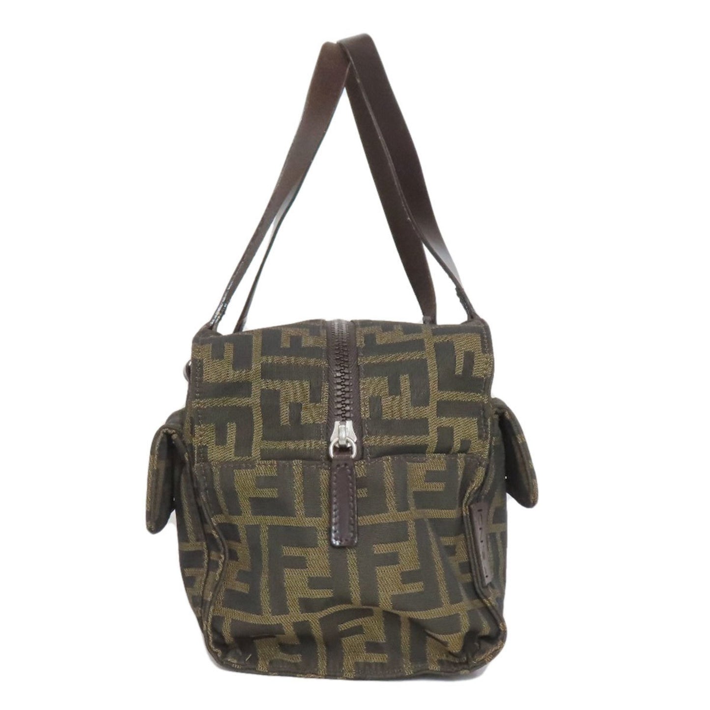 Fendi Zucca Pattern Handbag Canvas